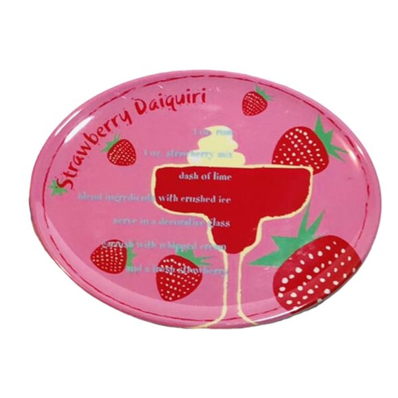 Precidio Mixed Drink Recipe Snack Plate Set of 4 Appetizer Plates - Picture 3 of 6